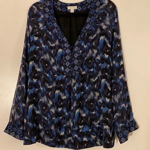 Charter Club Patterned Blouse